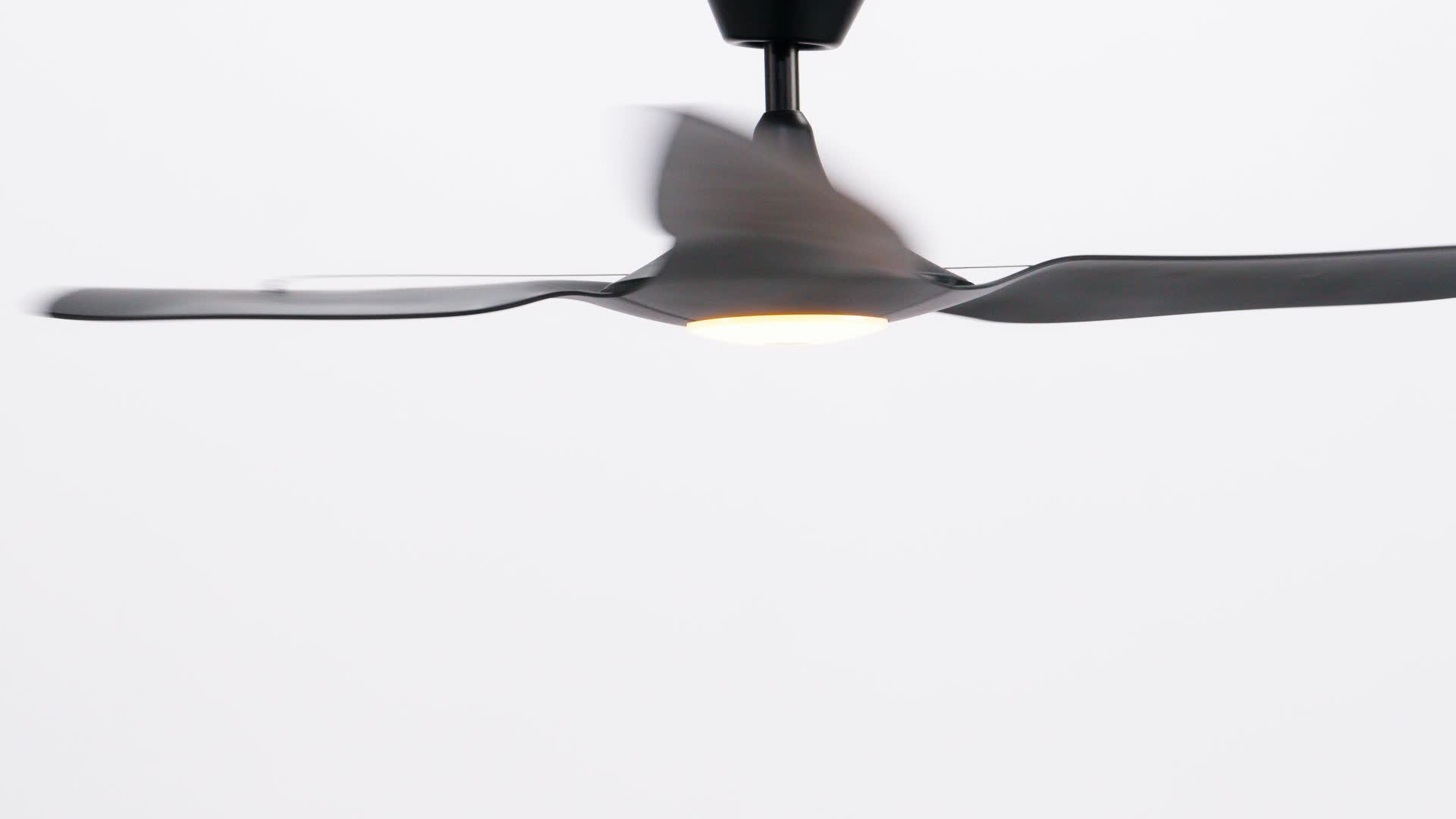 highlight video of Haiku Coastal Ceiling Fan in black colorway